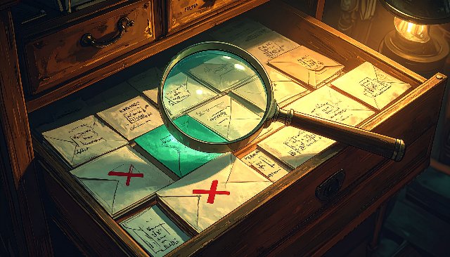 Green seal, red seal: the rejected letter stays findable too